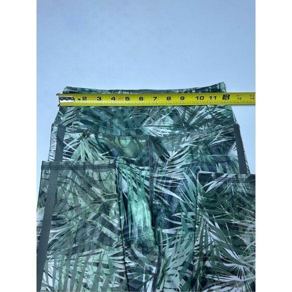 Evolution and Creation Women's M Palms Leaves Print Capri Leggings 21,5 “ Green - Picture 8 of 11
